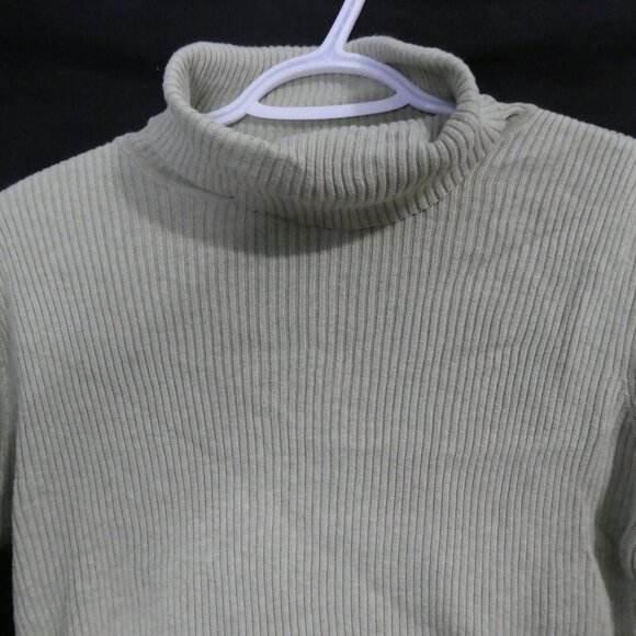 GAP | medium | Light Green Ribbed Turtleneck Sweater - Picture 4 of 15